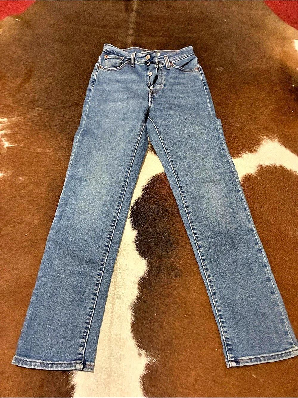 Wrangler Straight Blue Leg Jeans Waist 24 Like New